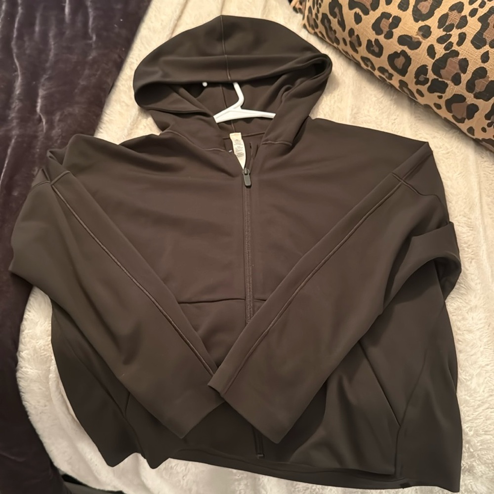 Lululemon Army green full zip hoodie - never worn